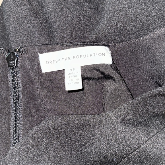 NWOT Dress The Population Sloane Sleeveless Sheath Black Dress sz XS - Picture 6 of 8